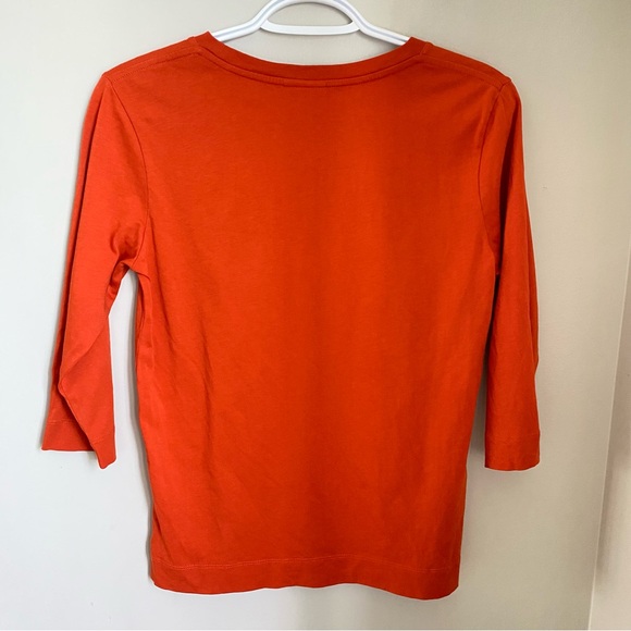 Dries Van Norten Hafiz Three-Quarter Sleeve T-Shirt Vermillion Size XS - Picture 5 of 10